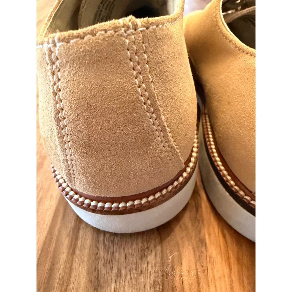 Simple Shoes Iconiclat Mens 8M Tan Suede Leather Oxford Derby Casual Shoes